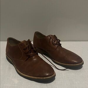 Clarks Men's Dark Brown Leather Oxfords